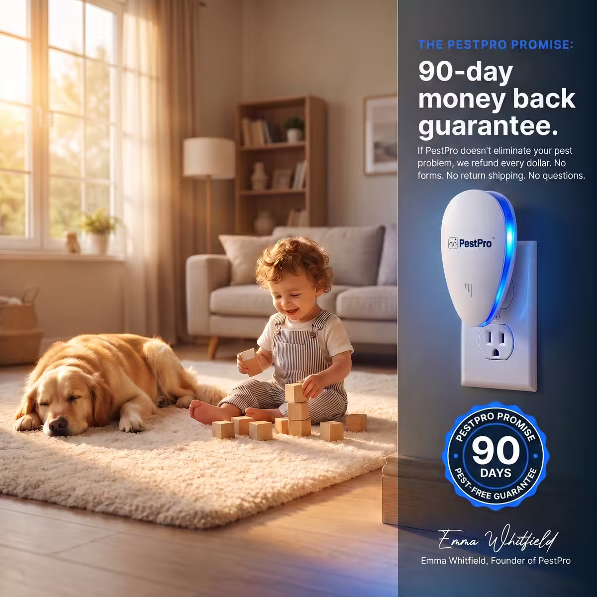 PestPro™ Ultrasonic Pest Repeller